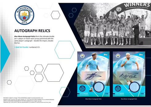 2023-24 Topps Soccer Manchester City Team Set